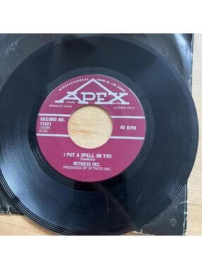 Witness Inc. - Harlem Lady/I Put a Spell on You 45rpm VG+ R30